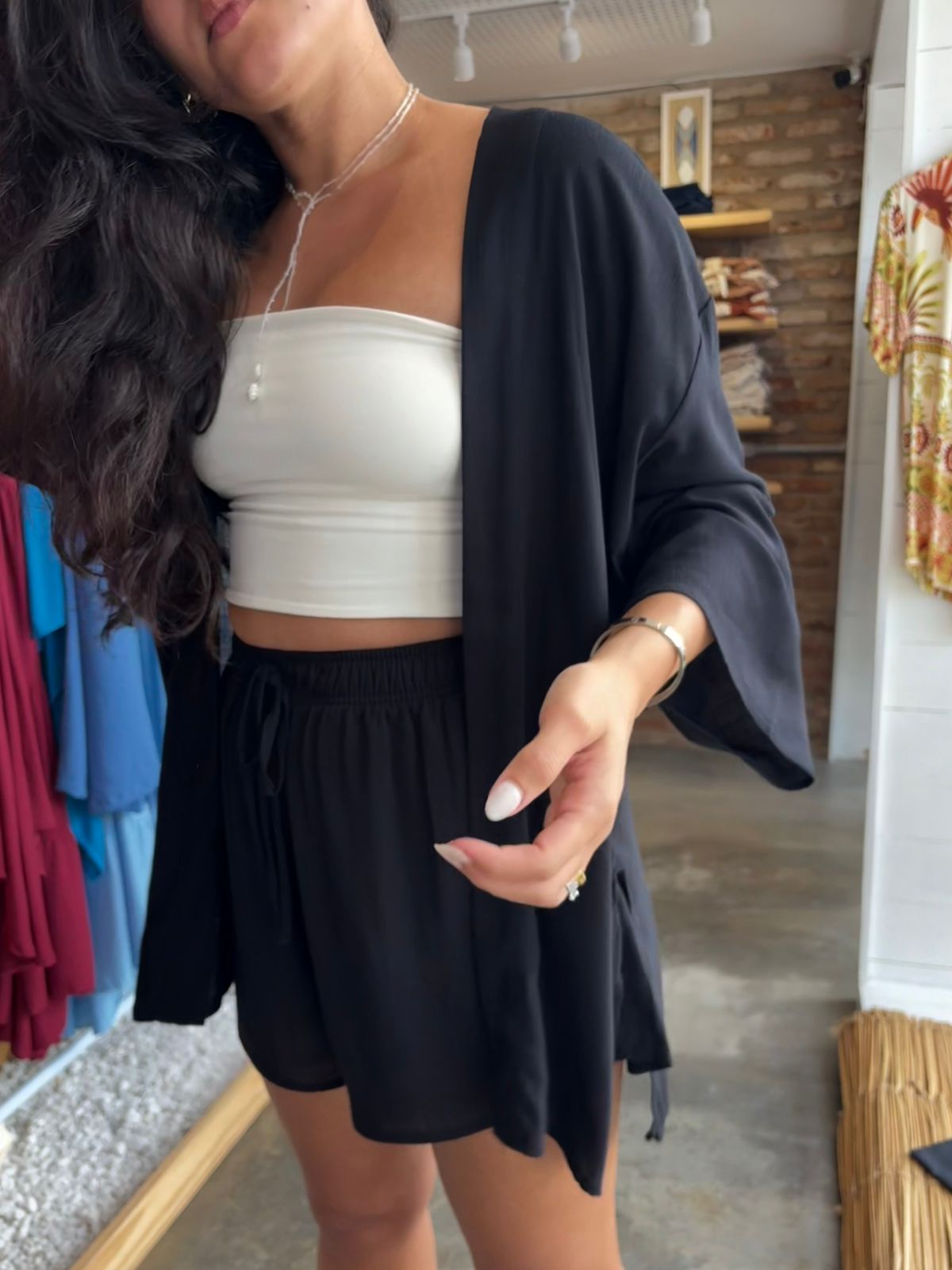 ✨ Kimono Unissex em Viscose – Preto ✨ - USE DIBOA | camisaria
