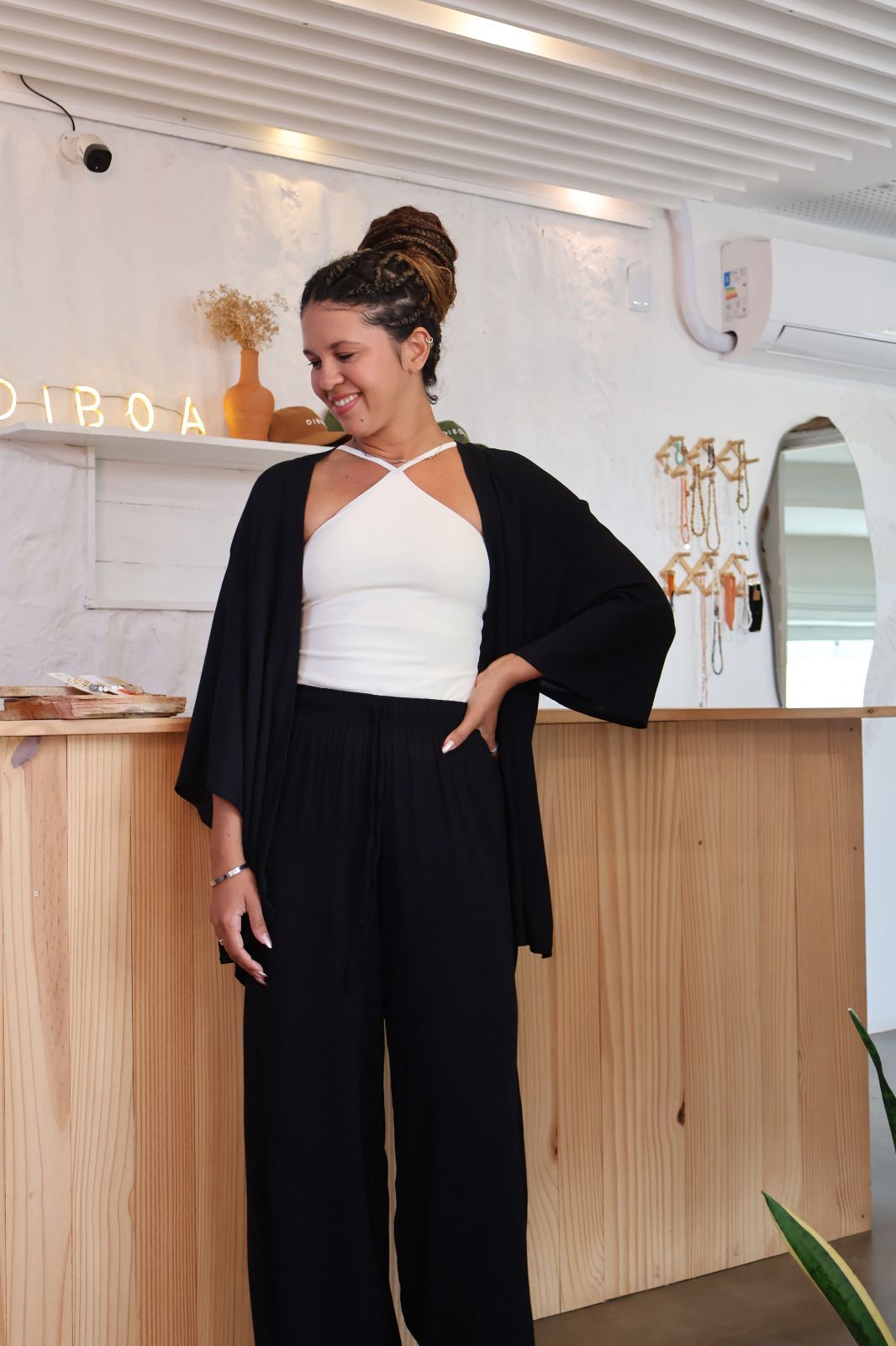 ✨ Kimono Unissex em Viscose – Preto ✨ - USE DIBOA | camisaria