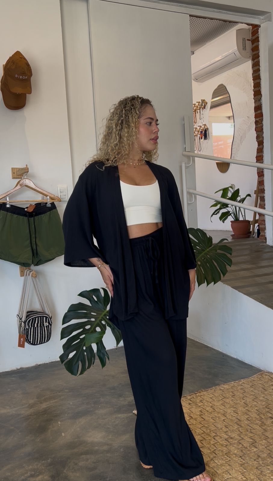 ✨ Kimono Unissex em Viscose – Preto ✨ - USE DIBOA | camisaria