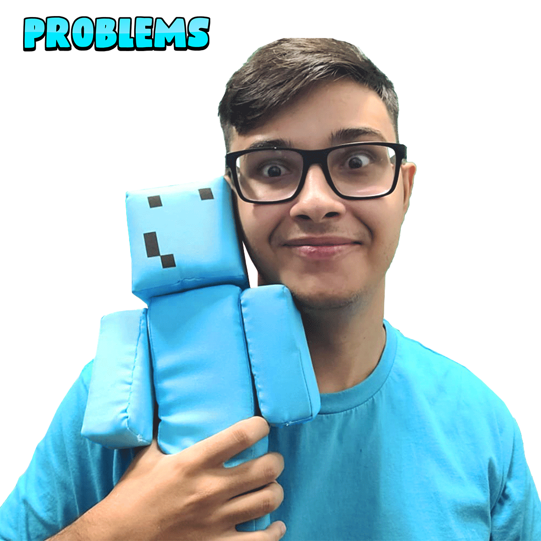 Kit 3 Bonecos Minecraft Problems Melzinha Mel 35 Cm - Algazarra