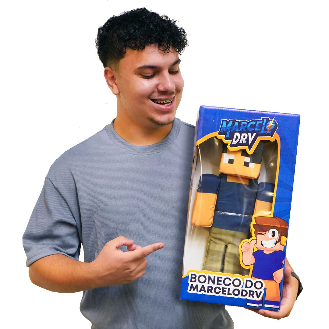 Boneco r Geleia Minecraft em feltro