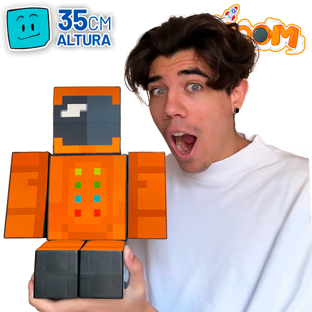 Bonecos Melzinha + Mel 35cm Turma Do Problems Minecraft