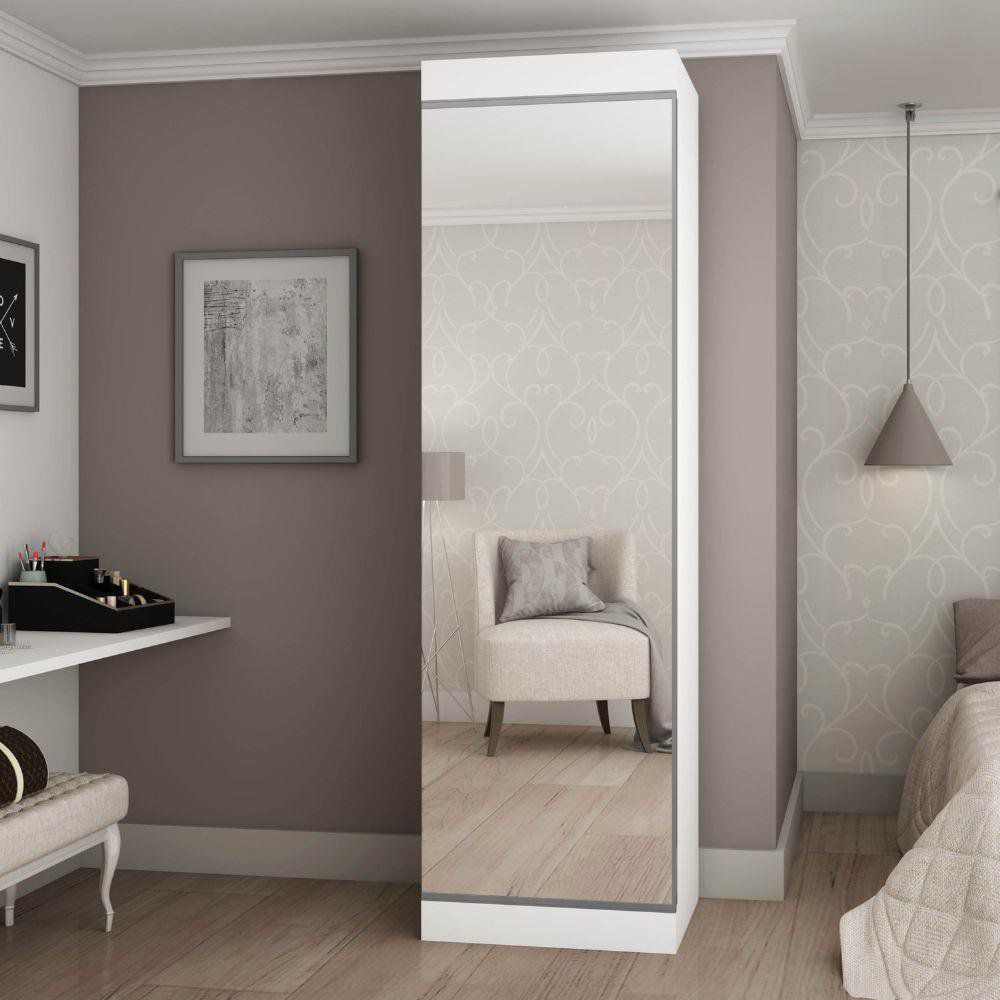 Sapateira 1 Porta Com Espelho Branca REF: 154714 - Lojas Casa e Sonhos |  Móveis com Estilo, Conforto e Qualidade