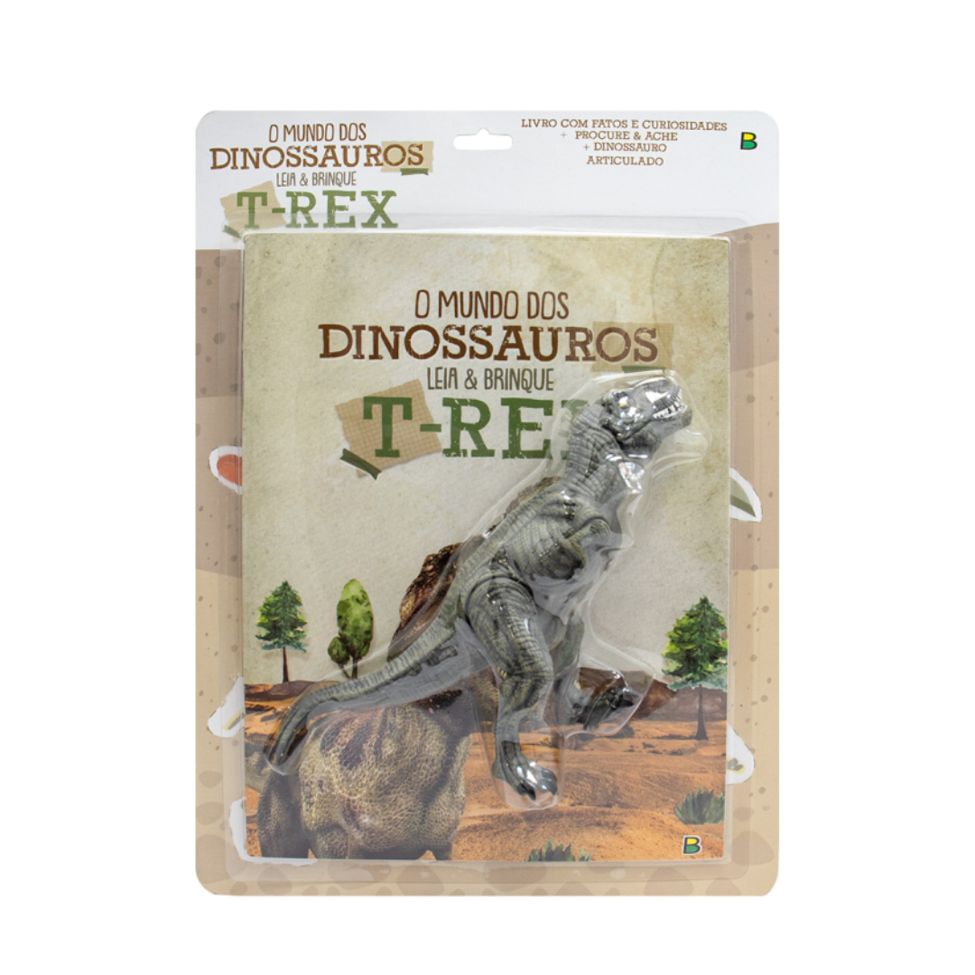Livro Brinquedo O Mundo dos Dinossauros: T-Rex - Papel Picado