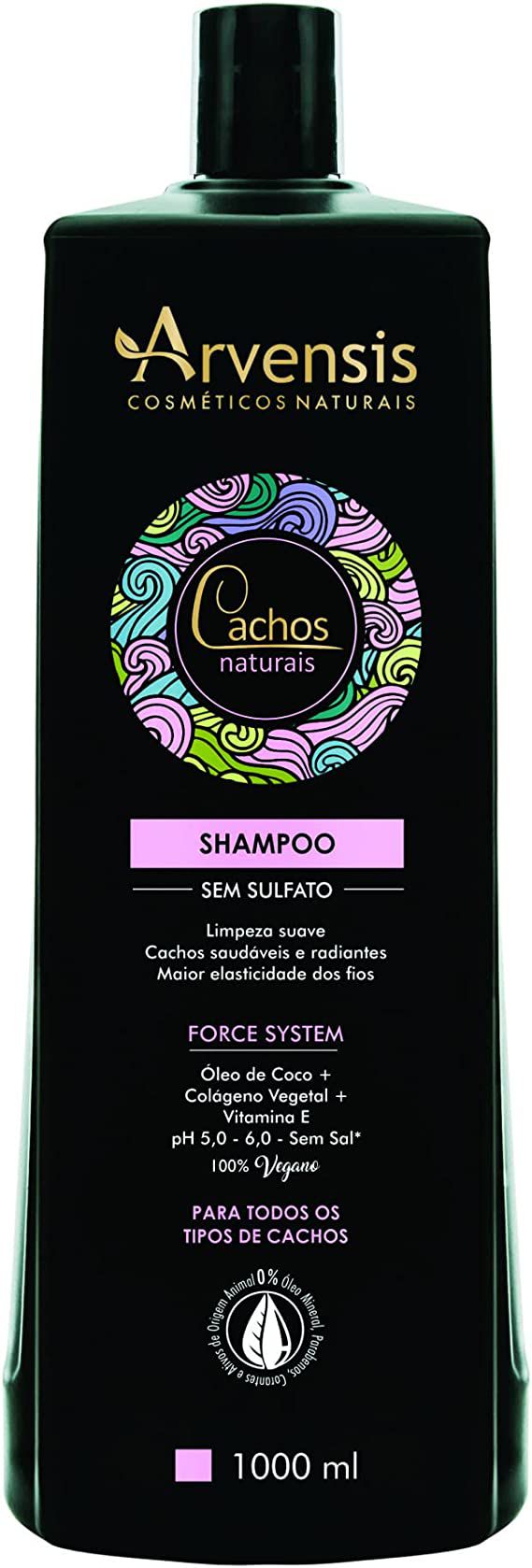 Shampoo Cachos Naturais Sem Sulfato 1000 mL | Arvensis - Flores de Lavanda  | Loja online de cosméticos naturais, veganos e orgânicos e produtos para  saúde e bem-estar.