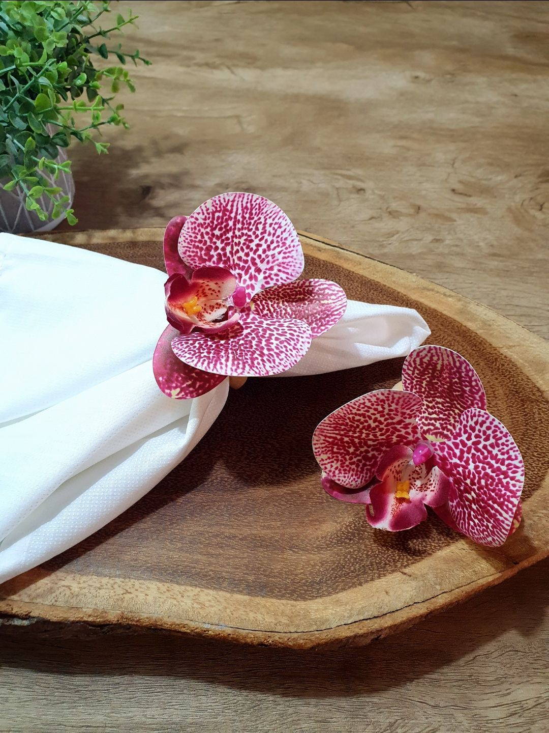 Argola Porta-guardanapos Orquídeas - SPECIALE MESA DECOR