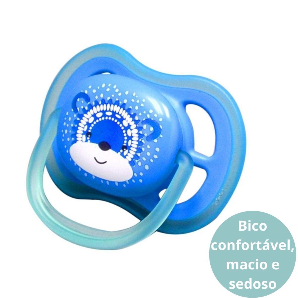 Chupeta Avent 6-18M Menino Bebê Ultra Air Silicone Luxo Azul - Fazendo ...