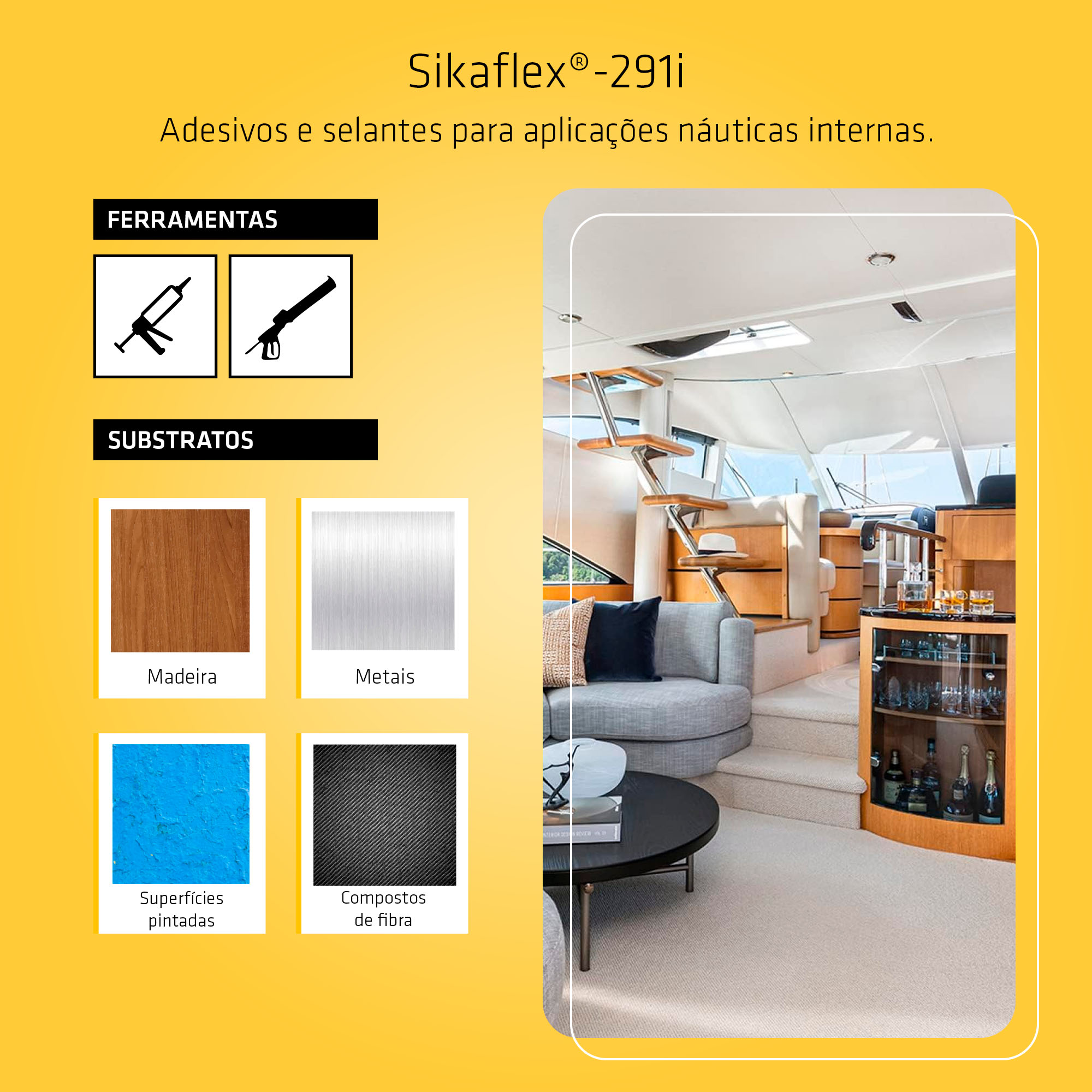 Sikaflex 291 Branco Selante Náutico (Cartucho 300ml) - SIKA