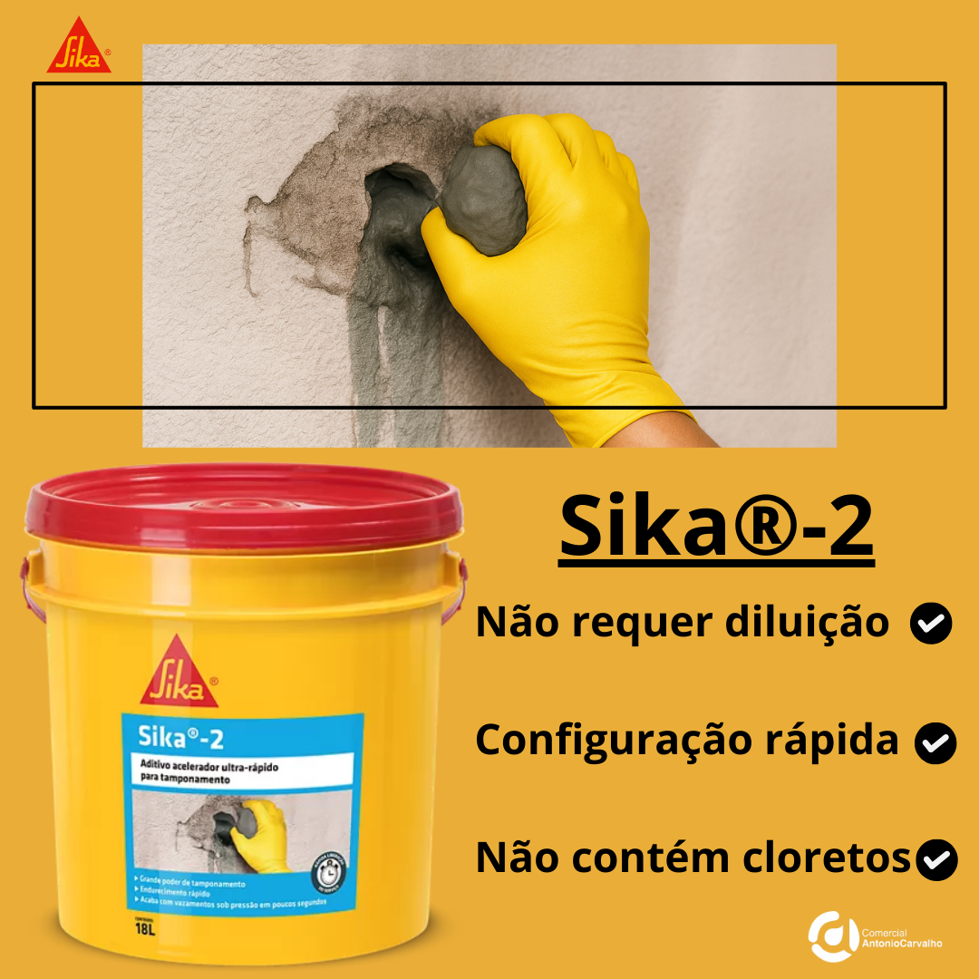 Sika 2 Balde 18L - SIKA - Comercial Carvalho - Distribuidor
