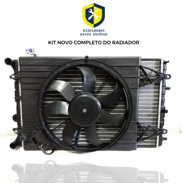 Kit radiador do Gol G5> Fox - Polo - Voyage - c/ Ar - completo - NOVO ...