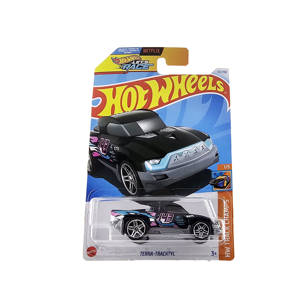 Hot Wheels Single Car Terra-Tracktyl HTD48 – 1:64 Spielzeugauto, Retro-Design, 7cm Lang