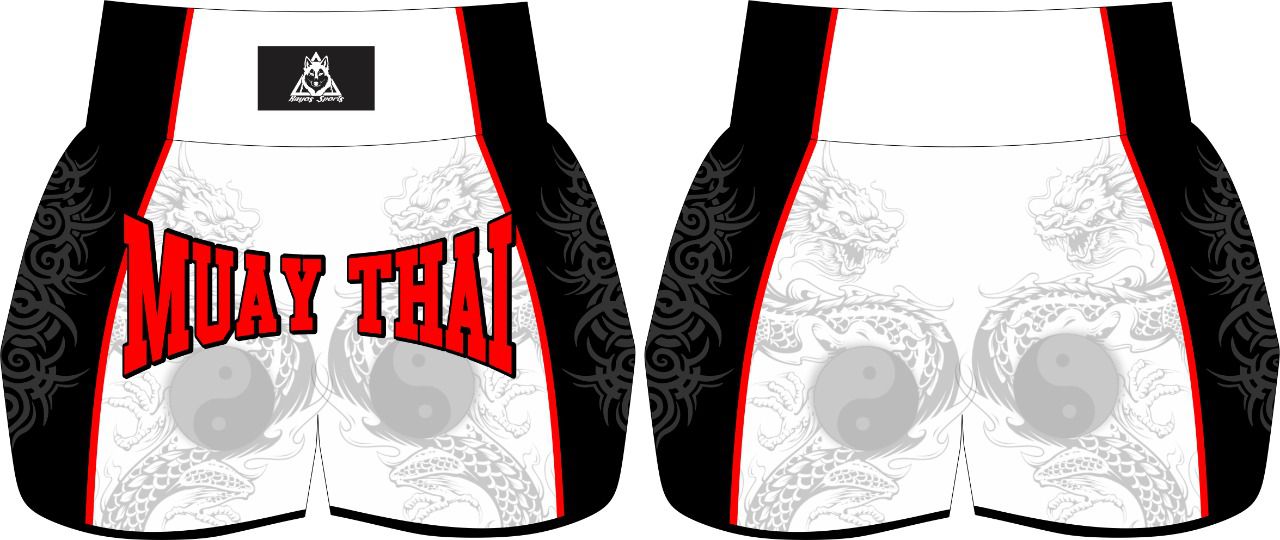 SHORT DE MUAY THAI BOXE YIN YANG RAYOS SPORTS