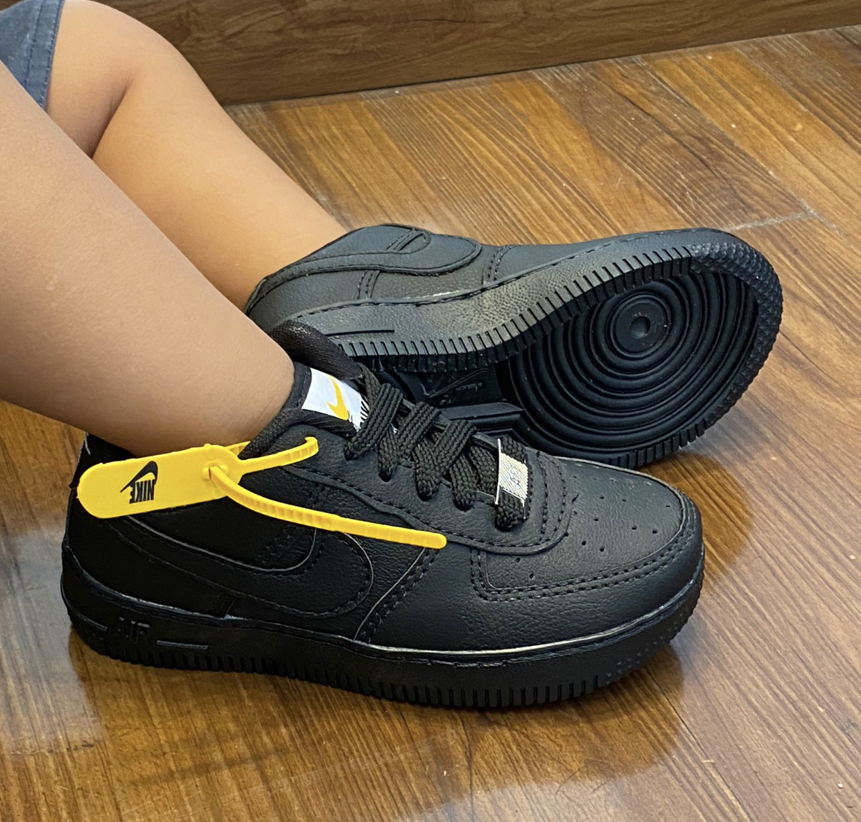 Tênis Infantil Nike Air Force preto - Miranda Shoes