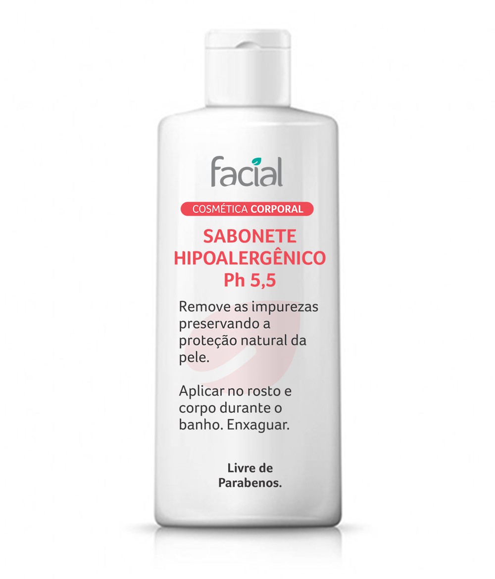 Sabonete Hipoalergênico PH 5,5 250ml - Facial Farmácia