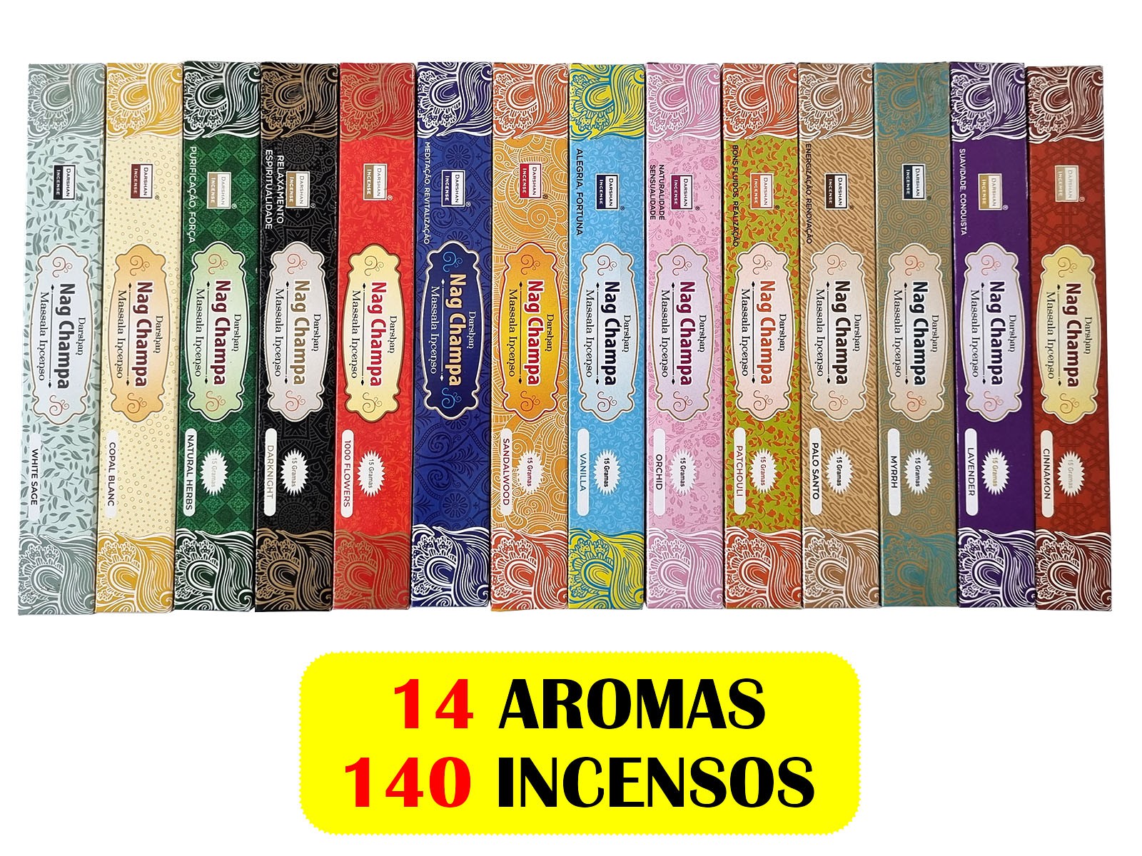 Incenso nag champa linha completa - MAGNIFICAT INCENSOS