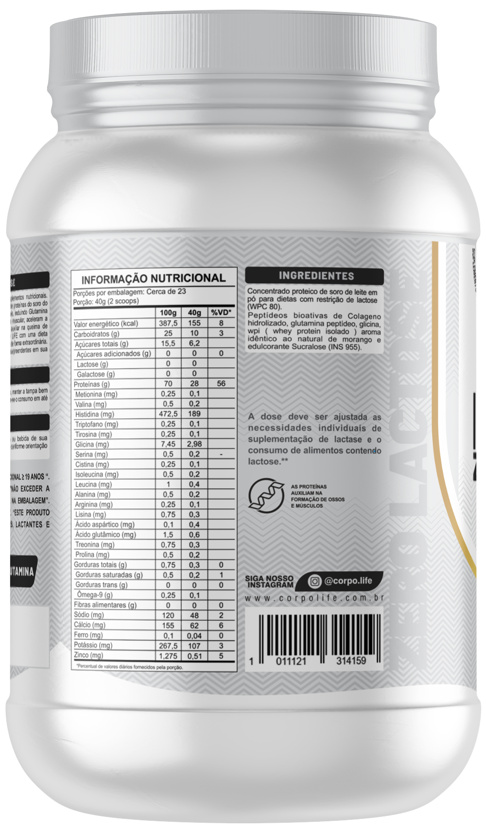 WHEY MEGGA ISOLATE ZERO LACTOSE 900g - Loja Corpo Life