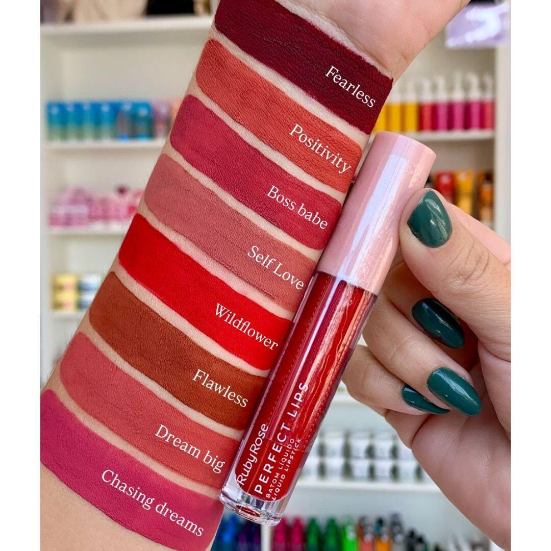 Batom líquido Perfect Lips - Ruby Rose - Make Lovely