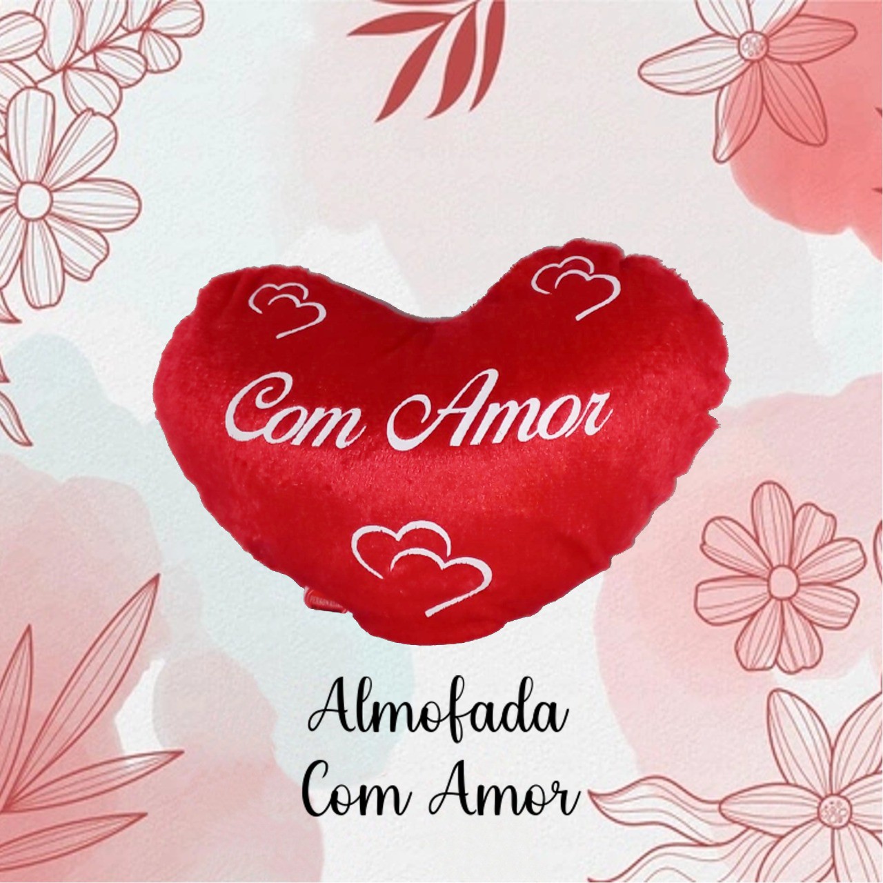 Almofada coração - You make my heart happy