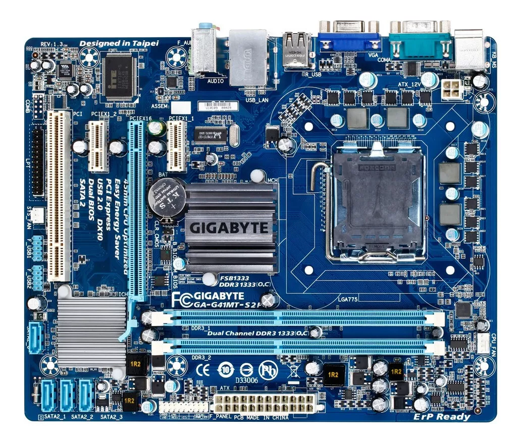 Placa Mae Original 775 Ddr3 Gigabyte Ga-g41mt-s2p COM ESPELHO - Multhec  Computadores