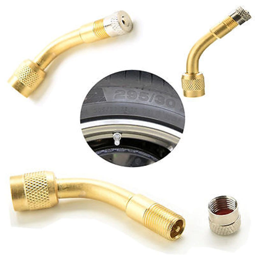Extensión De Válvula De Neumático De Cobre - Alargador Para Inflar Ruedas De Coche Y Moto, 15 Cm, Plateado