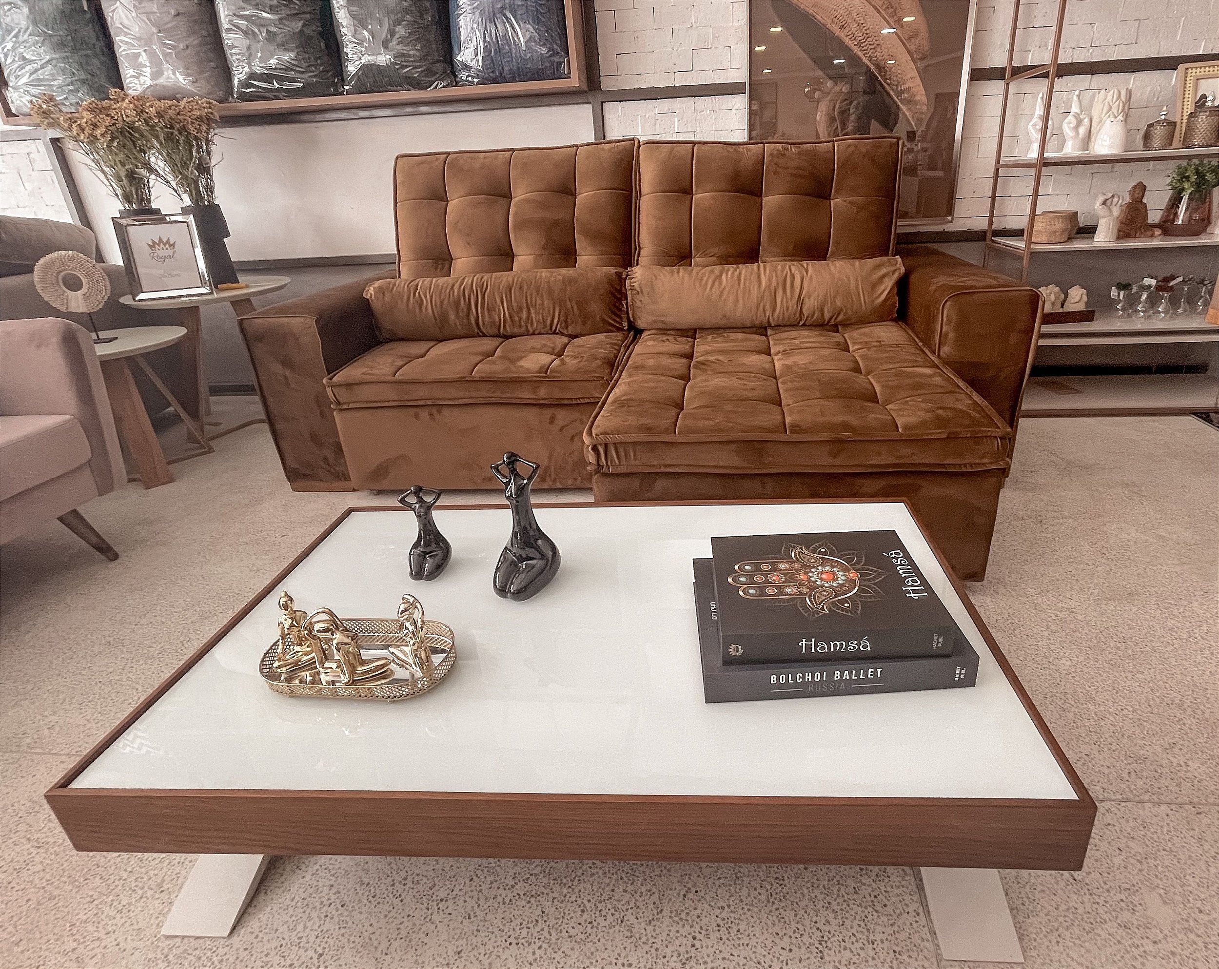 Sofá Los Angeles 2,30m Móveis & Decor Design de Alto Padrão.