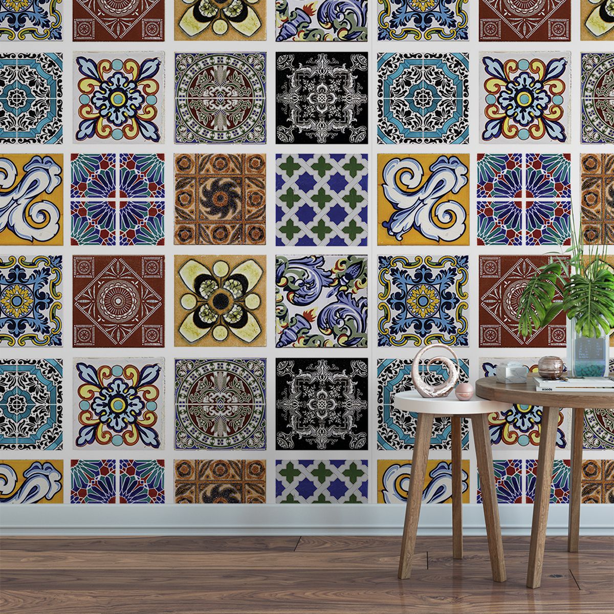 Papel de Parede Azulejo 004 - Malires Gráfica