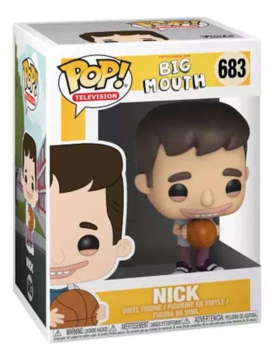 Funko Pop! Big Mouth: Nick - Figura De Vinilo Coleccionable, 9 Cm