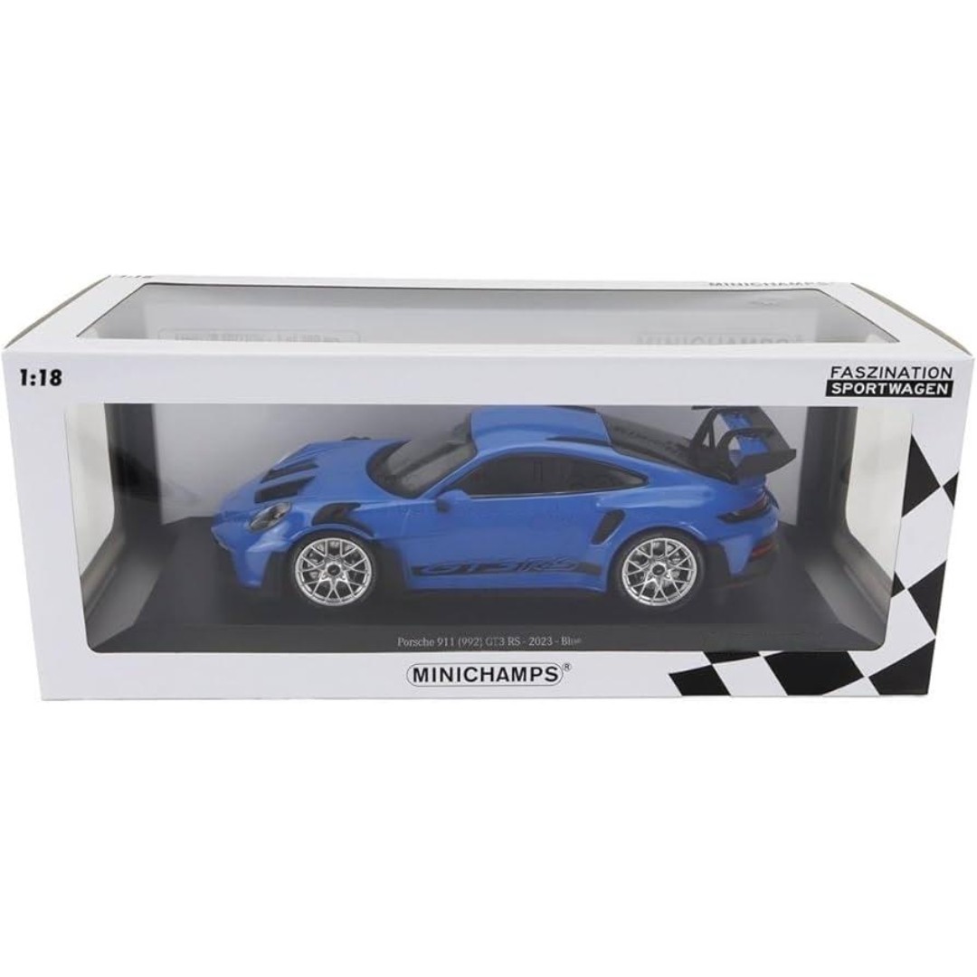 Miniatura Carro Porsche 911 (992) Gt3 Rs-limitado 1/18 Azul