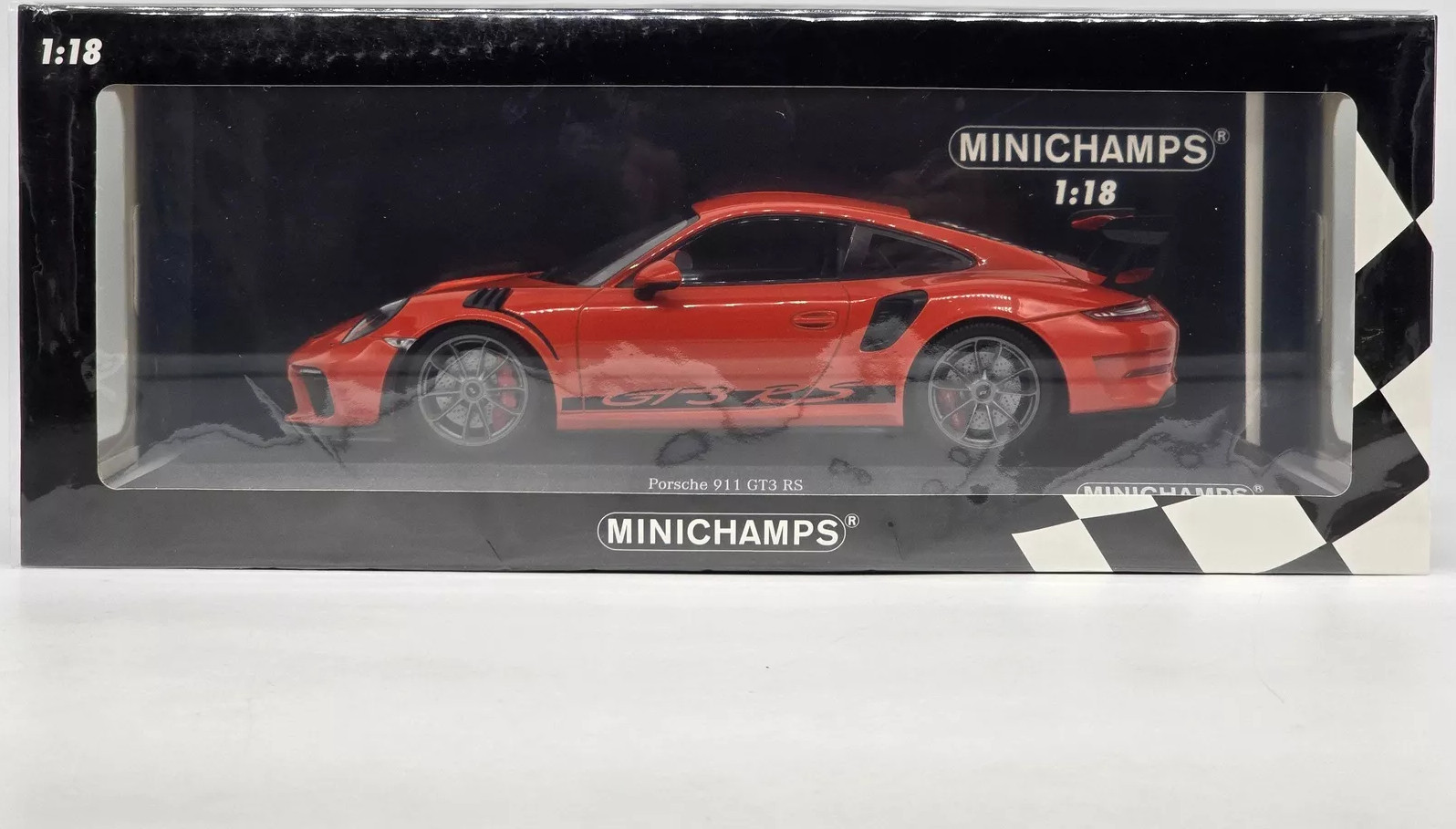 Miniatura Carro Porsche 911 Gt3 RS-limitado 1/18 Laranja