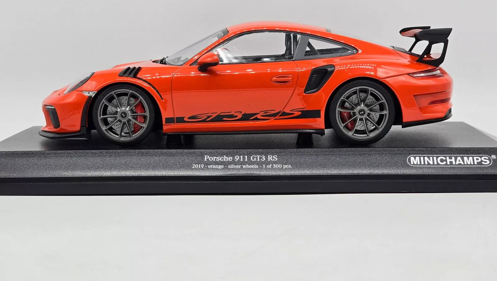 Miniatura Carro Porsche 911 Gt3 RS-limitado 1/18 Laranja