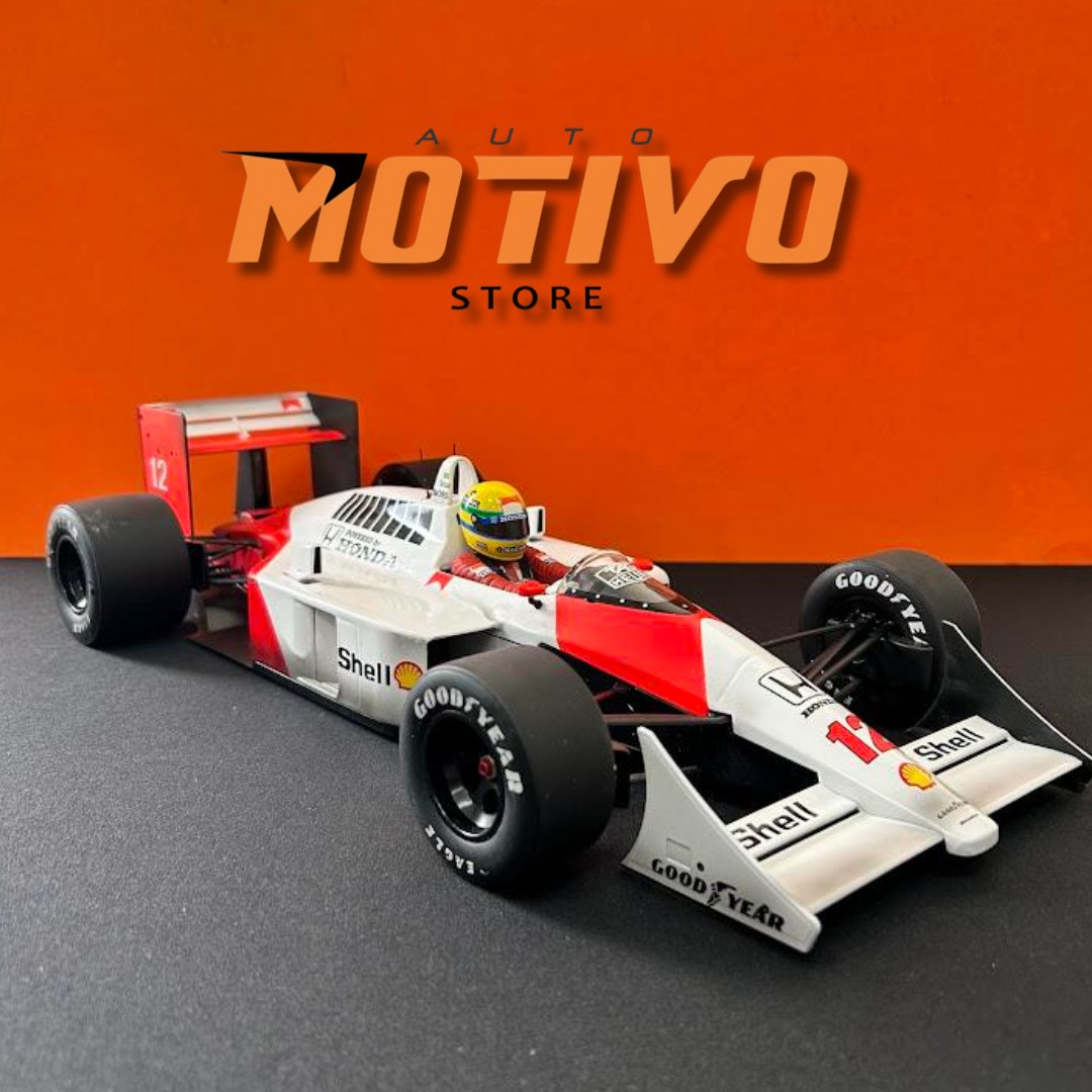 Miniatura Formula 1 Ayrton Senna - F1 McLaren MP4/4 1988 1/12 (usado