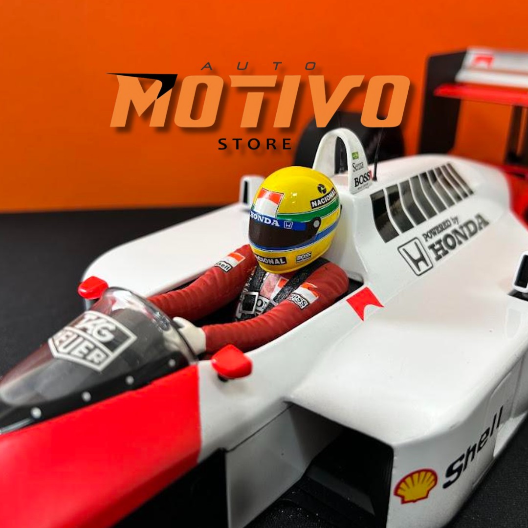Miniatura Formula 1 Ayrton Senna - F1 McLaren MP4/4 1988 1/12 (usado
