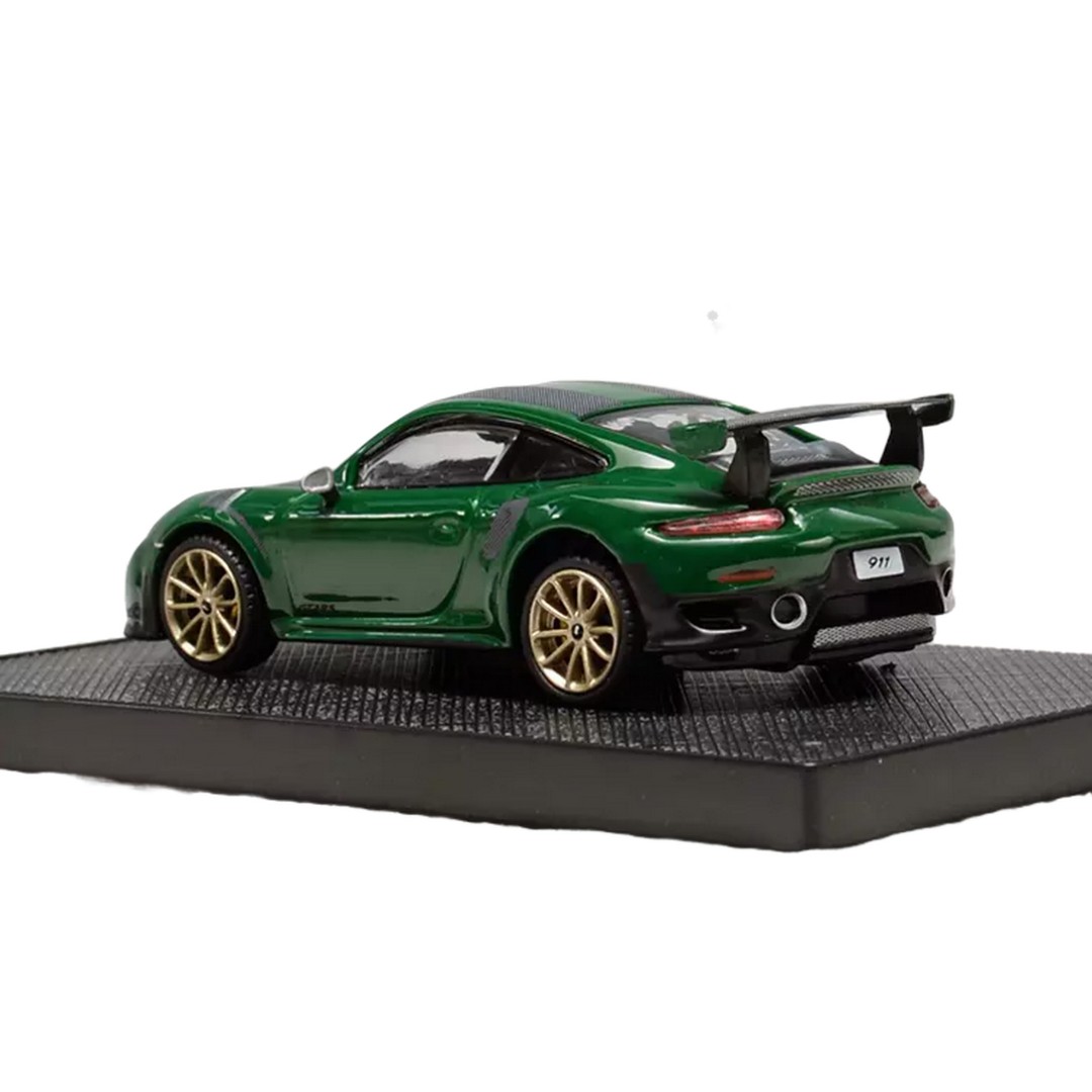 Miniatura Carro Porsche 911 Gt2 Rs Verde - 1/64 - AutoMOTIVO Store