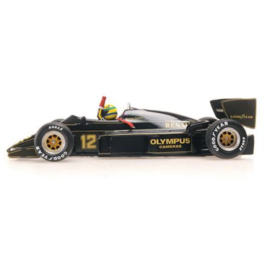 Miniatura Lotus Renault 97T – Ayrton Senna – GP Portugal 1985 1/43