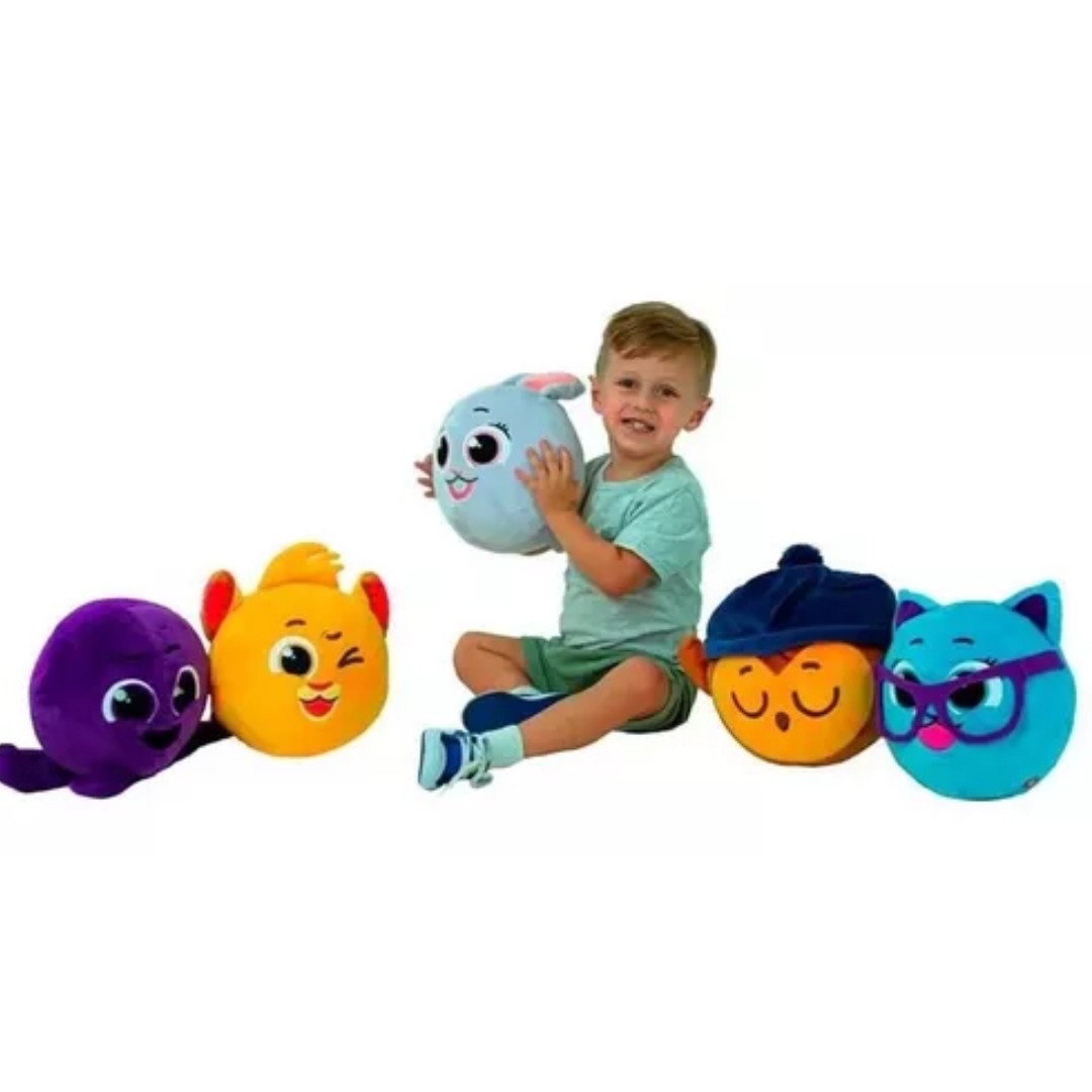 Fun Bolofofos Pelucia Pow Roxo Musical Pao de Queijo - AutoMOTIVO Store