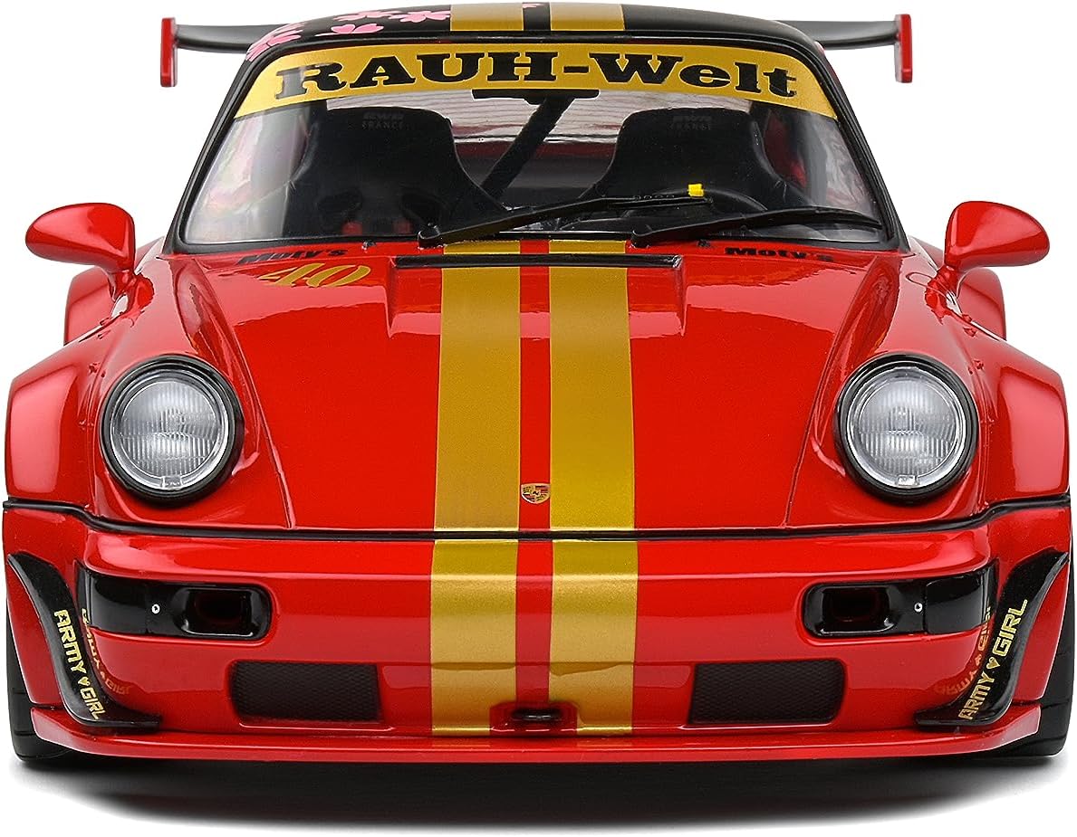 Miniatura Carro 1/18 Porsche Rwb-red Sakura Solido - AutoMOTIVO Store