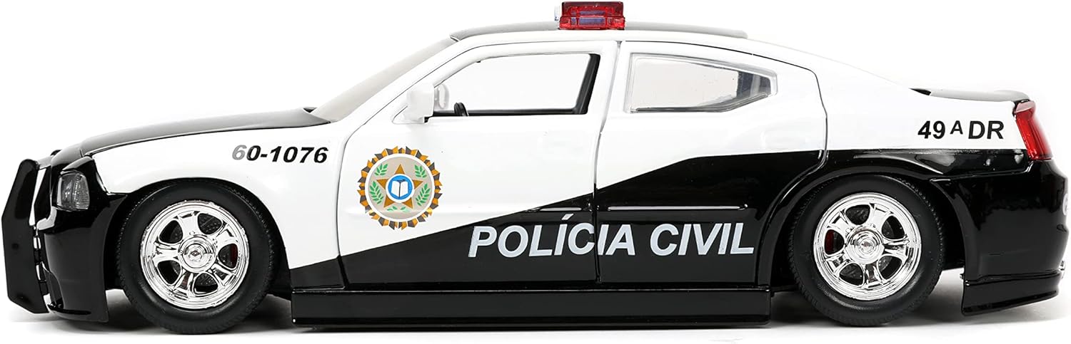 Miniatura Dodge Charger 2006 police Velozes e Furiosos 1/24