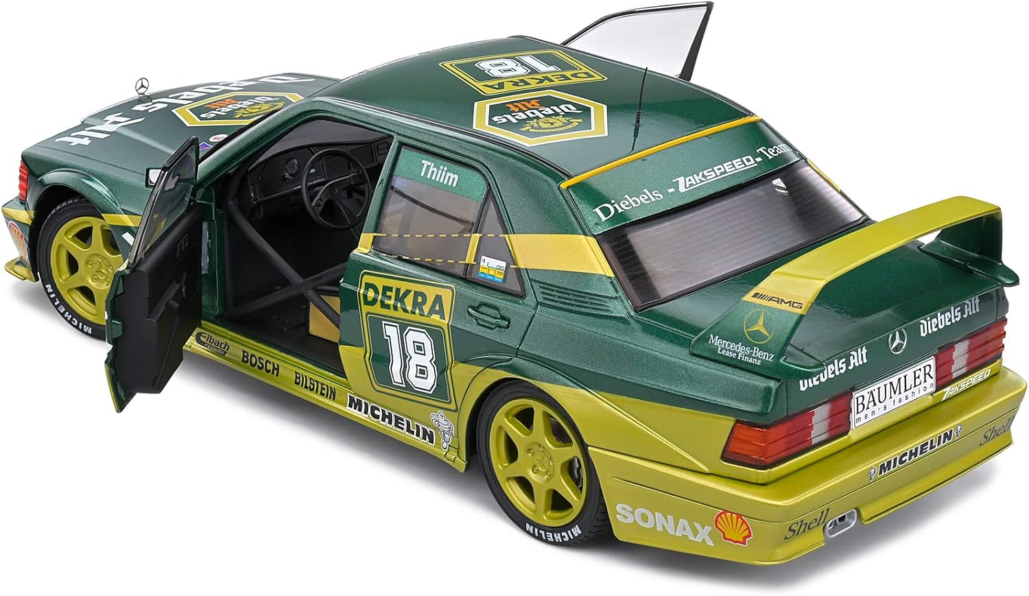 Miniatura carro Mercedes 190 Evo II DTM 1992 1/18 - AutoMOTIVO Store