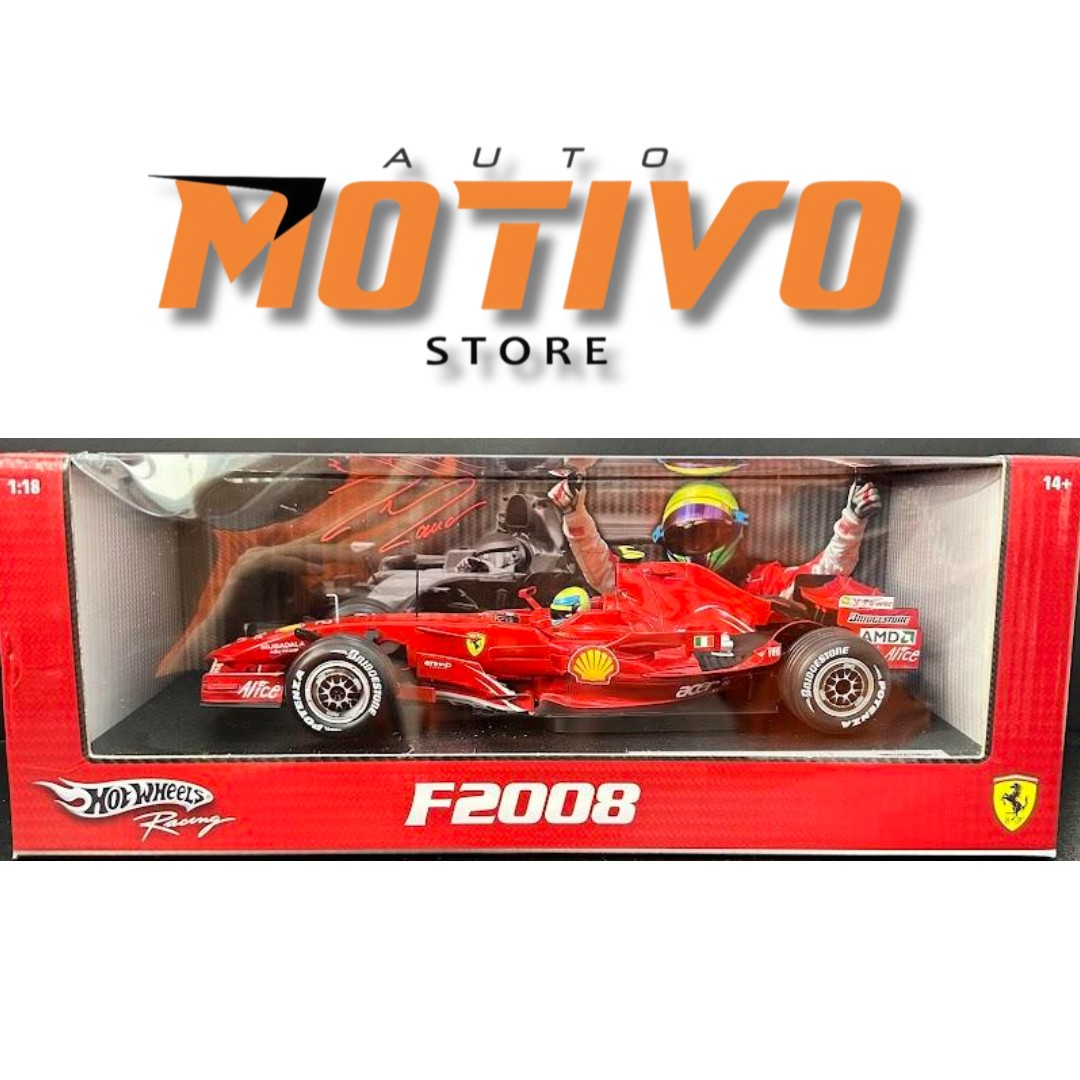 Miniatura Formula 1 Ferrari F2008 Felipe Massa 1/18 - AutoMOTIVO Store