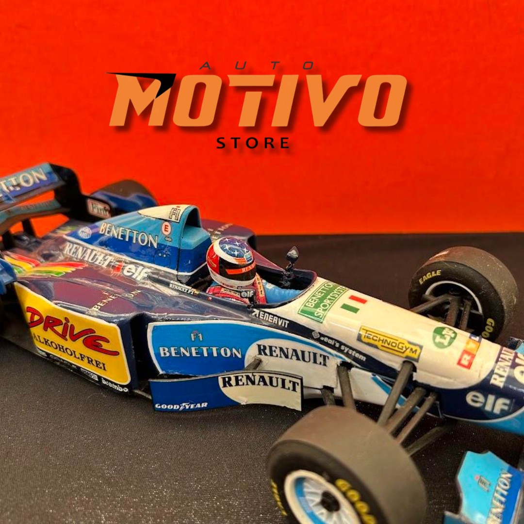 Miniatura Formula 1 Benetton B 195 Schumacher 1/18 (sem caixa