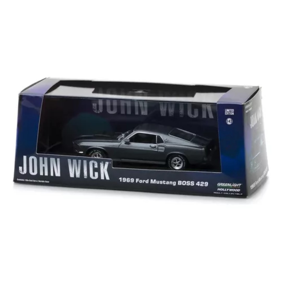ミニカー JOHN WICK 1969 Ford Mustang BOOS 429 Amazon | Greenlight(グリーンライト) 1/64 ハリウッドシリーズ