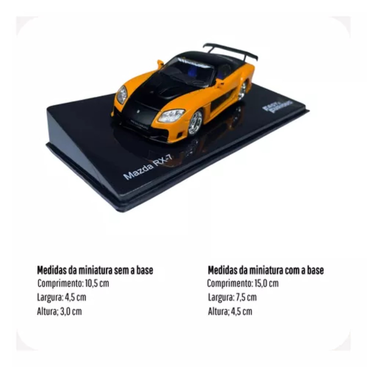 Miniatura Velozes E Furiosos Han Mazda RX-7 - 1/43 - AutoMOTIVO Store