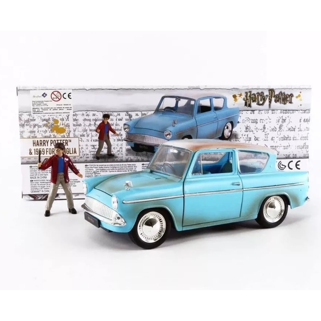 Miniatura carro Harry Potter 1959 Ford Anglia 1/24 - AutoMOTIVO Store