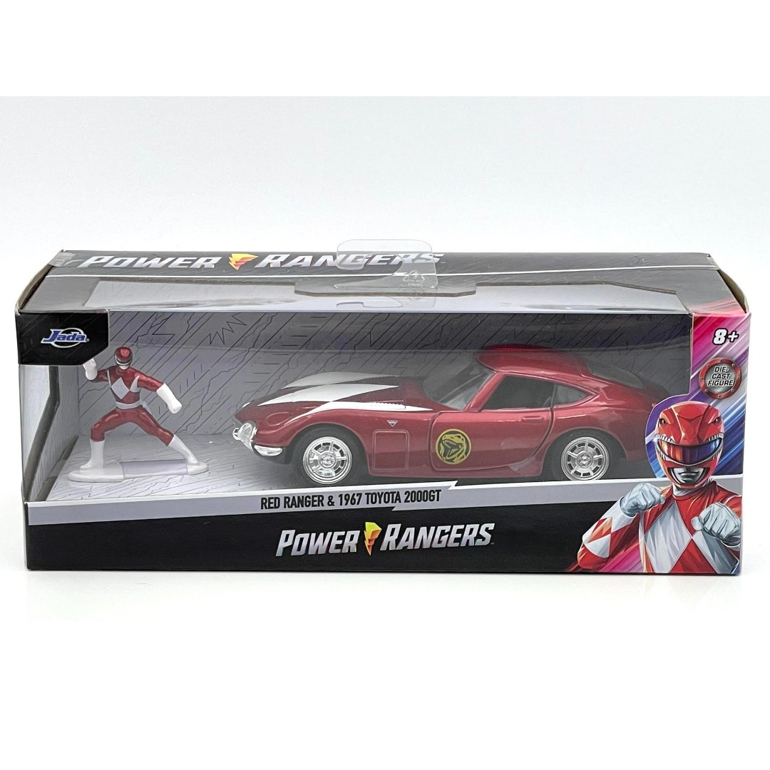 Miniatura carro Toyota 2000 Power Ranger vermelho 1/32