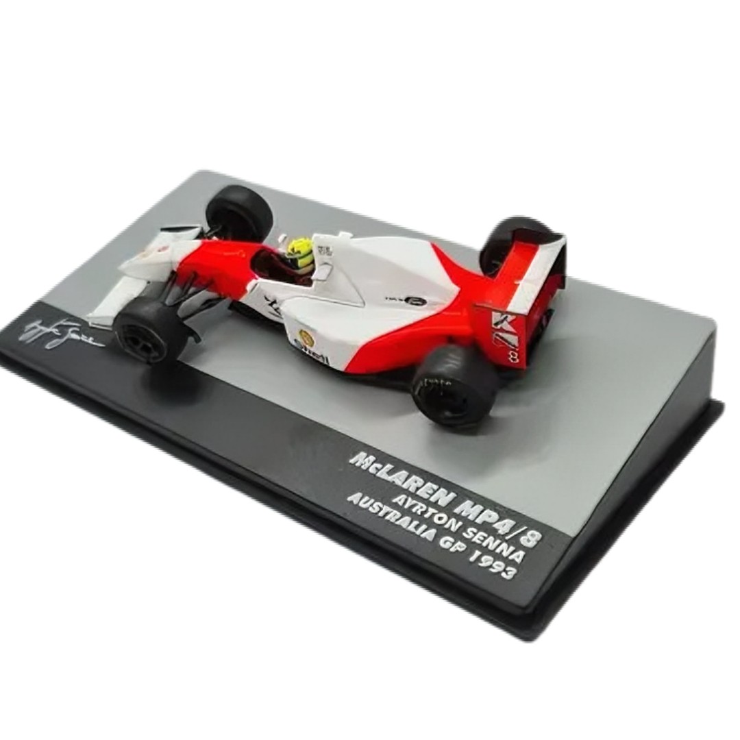 Miniatura Formula 1 Ayrton Senna McLaren MP4/8 - 1/43 - AutoMOTIVO