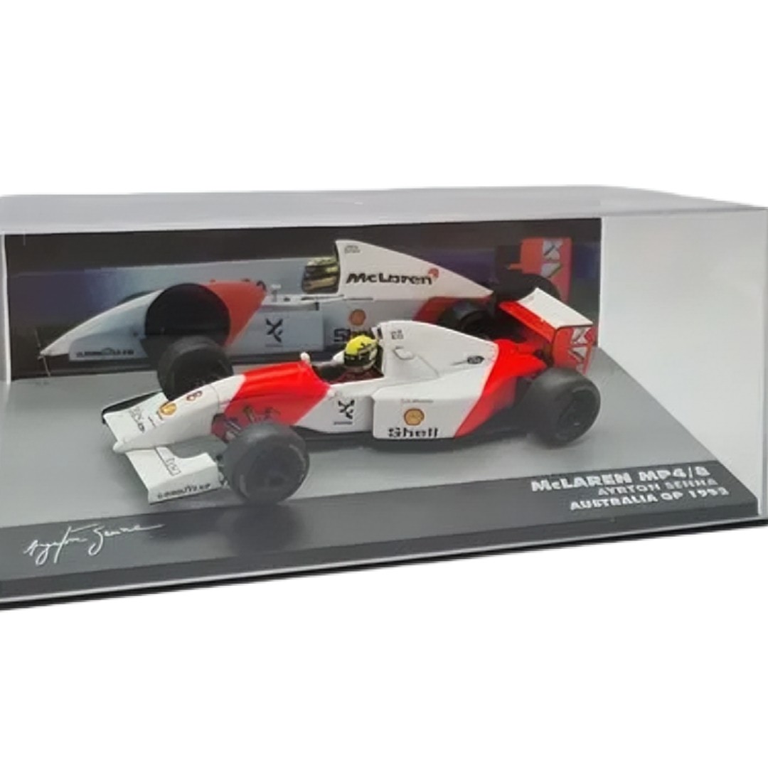 Miniatura Formula 1 Ayrton Senna McLaren MP4/8 - 1/43 - AutoMOTIVO