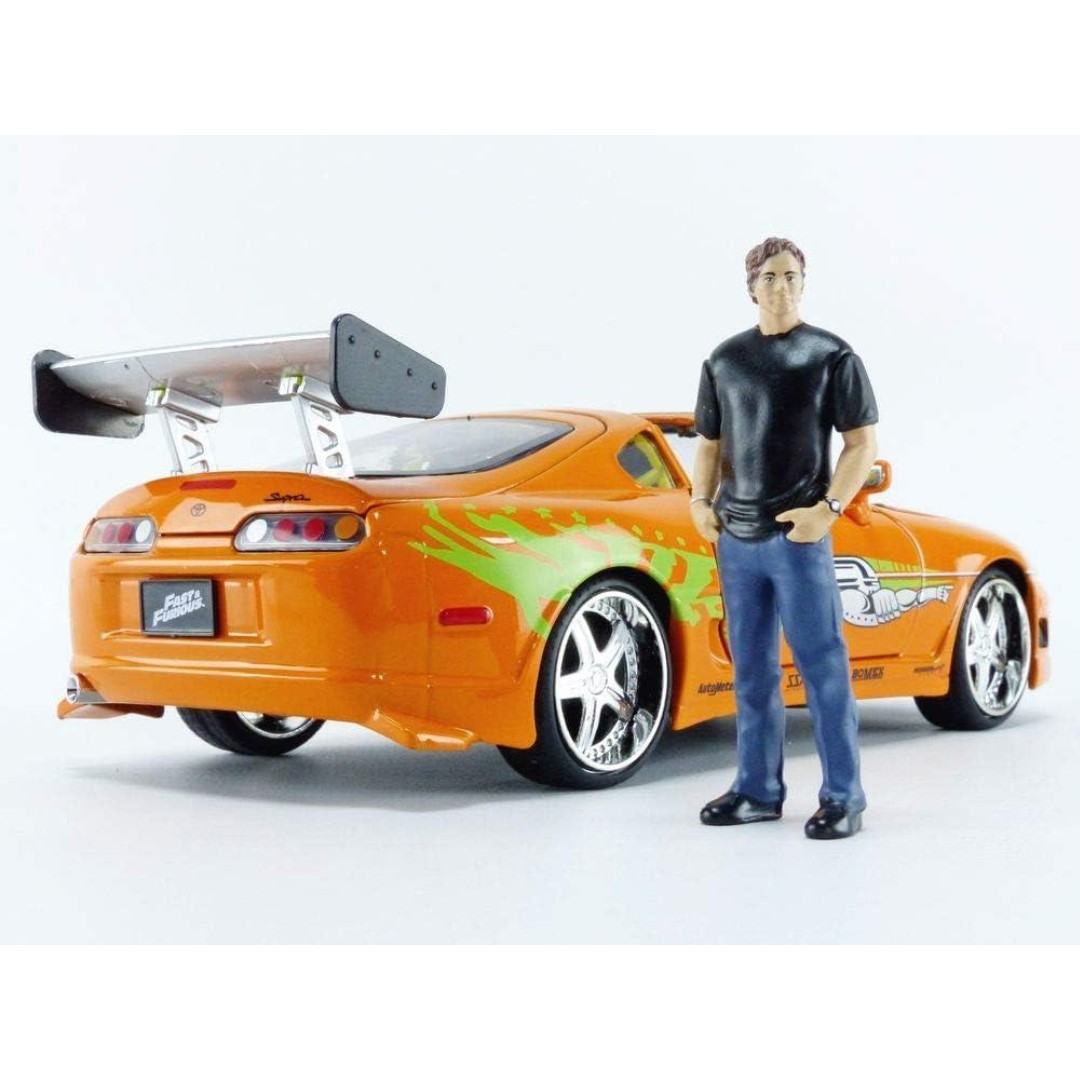 Miniatura Toyota Supra Boneco Brian Velozes E Furiosos 1/24