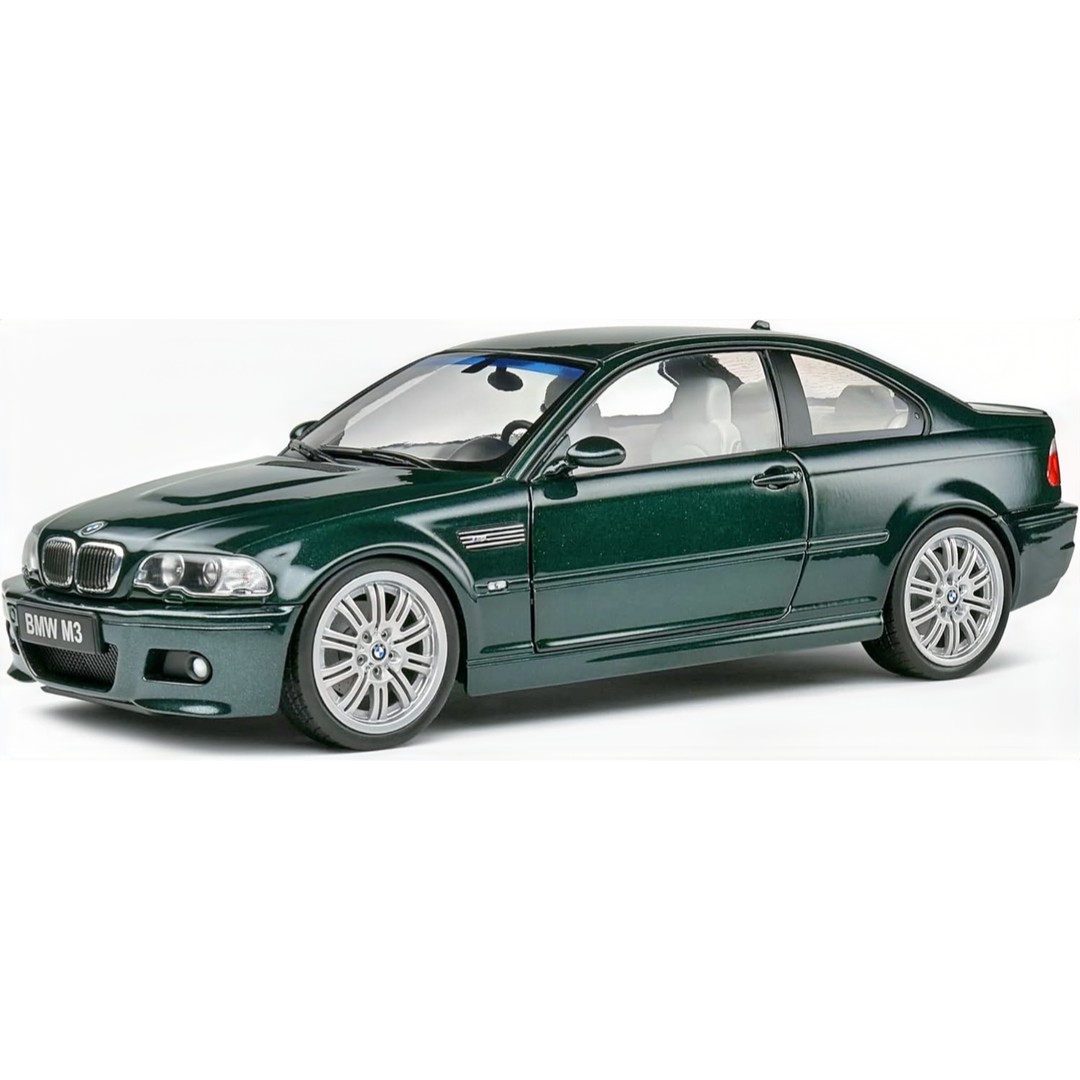 Miniatura carro BMW E46 M3 Coupe 1/18 - verde - AutoMOTIVO Store