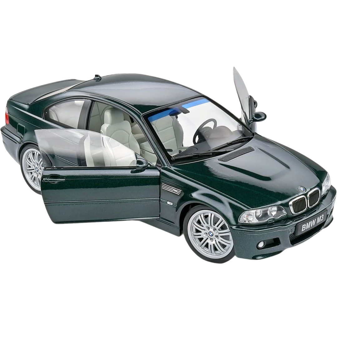 Miniatura carro BMW E46 M3 Coupe 1/18 - verde - AutoMOTIVO Store