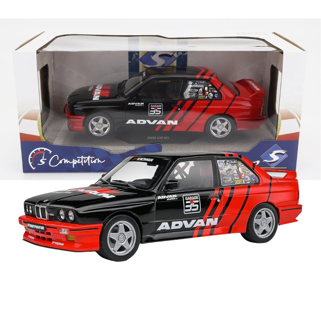 Miniatura carro BMW E30 M3 Racing Version 1/18 - AutoMOTIVO